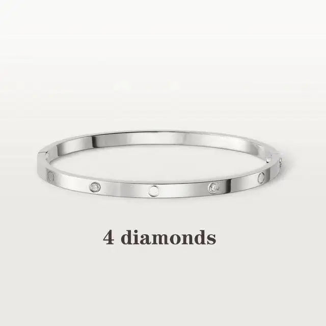 Trendy 925 Sterling Silver Bangles For Women Love Charm Bracelets Couple Fashion Luxuxy Jewelry Girl Party Bangles Gift