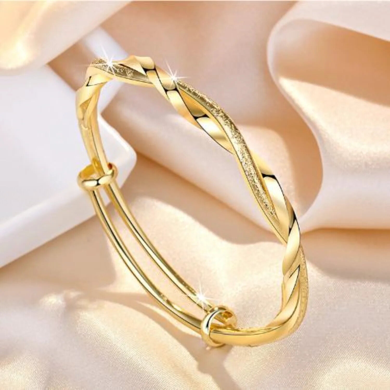 pretty weave bracelets Bangles for women fashion party wedding engagement jewelry Adjustable size