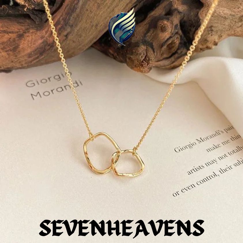 Elegant Jewelry Crystal Circle Pendant Necklace Golden Color Unquie Women Fashion Necklace Wholesale